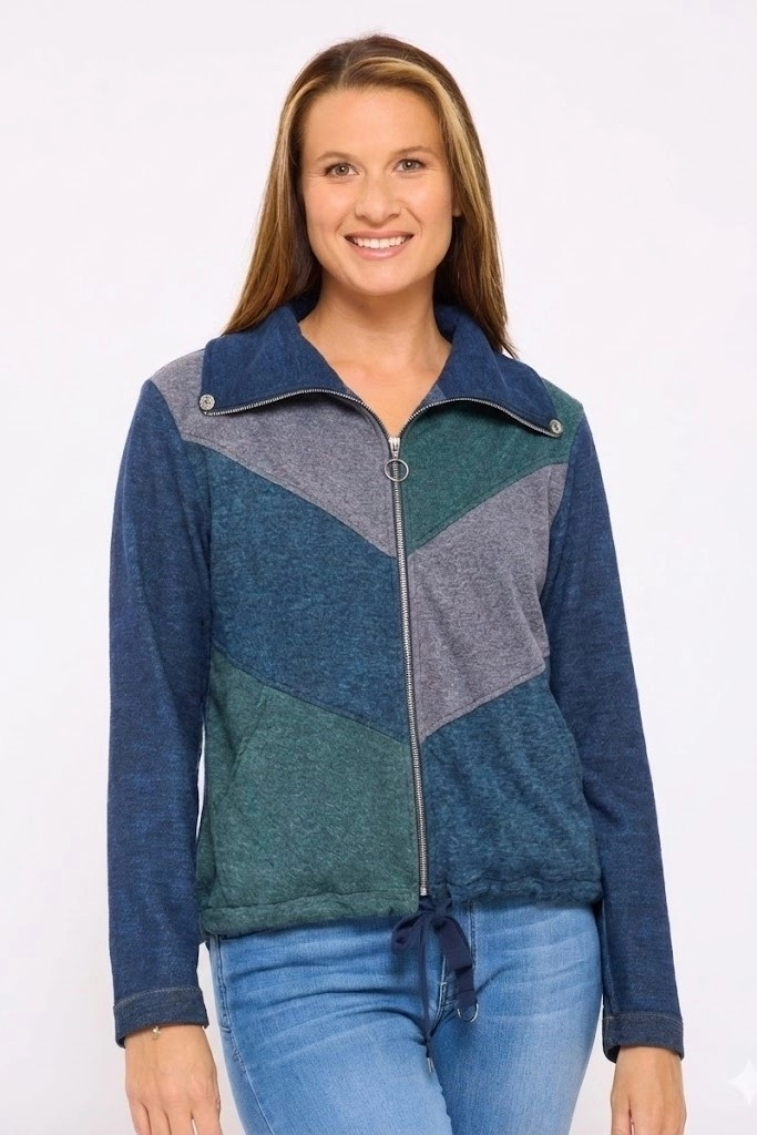 ג'קט משולש כחול